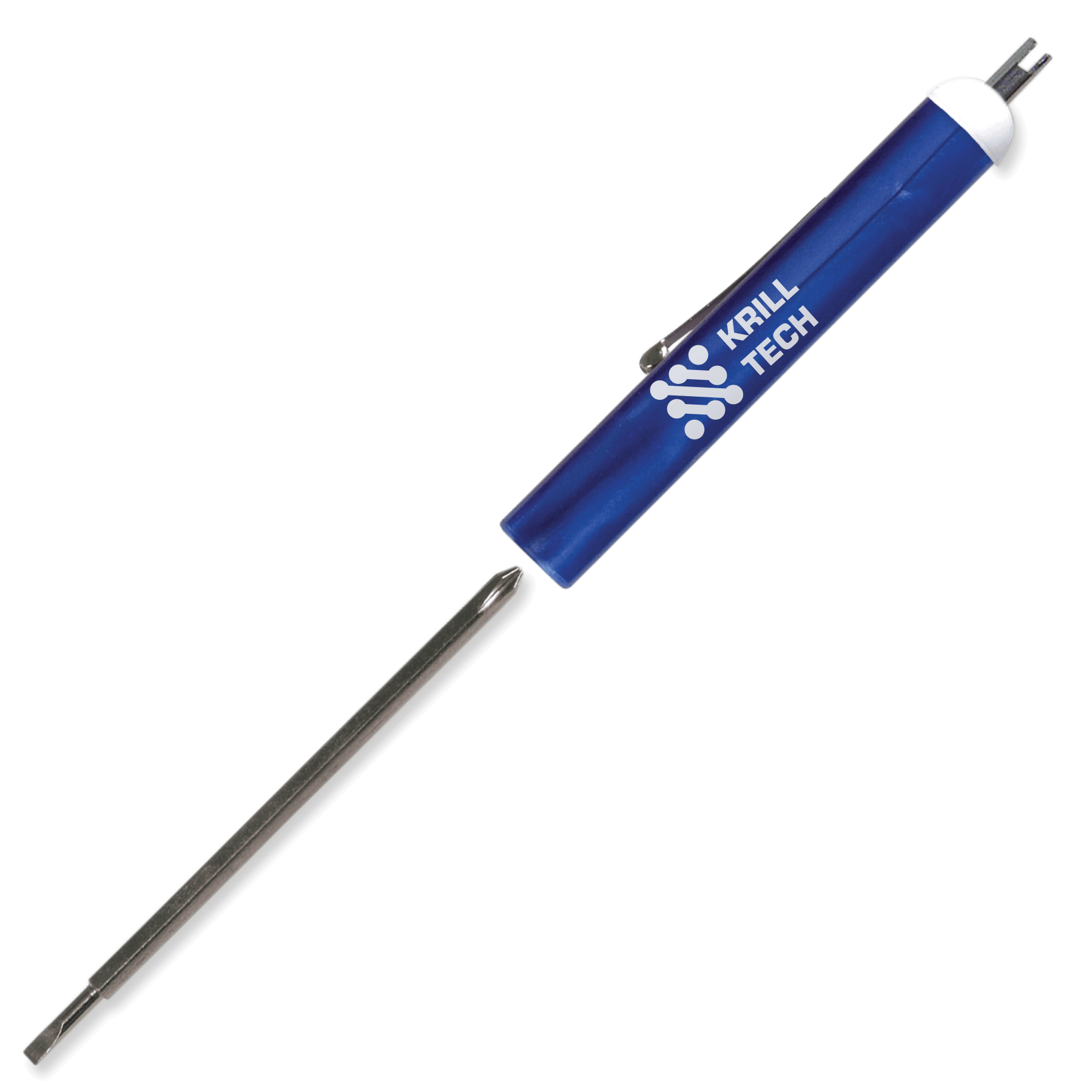 Metallic Blue Imprinted